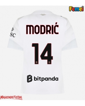 AC Milan Luka Modric #14 Tricou Fotbal Replică 2026-27 Femei Deplasare AC Milan Luka Modric #14 Tricou Fotbal Replică 2026-27 Femei Deplasare